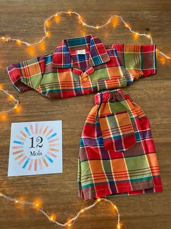 Ensemble 12 mois garçon :  créole - Madrada