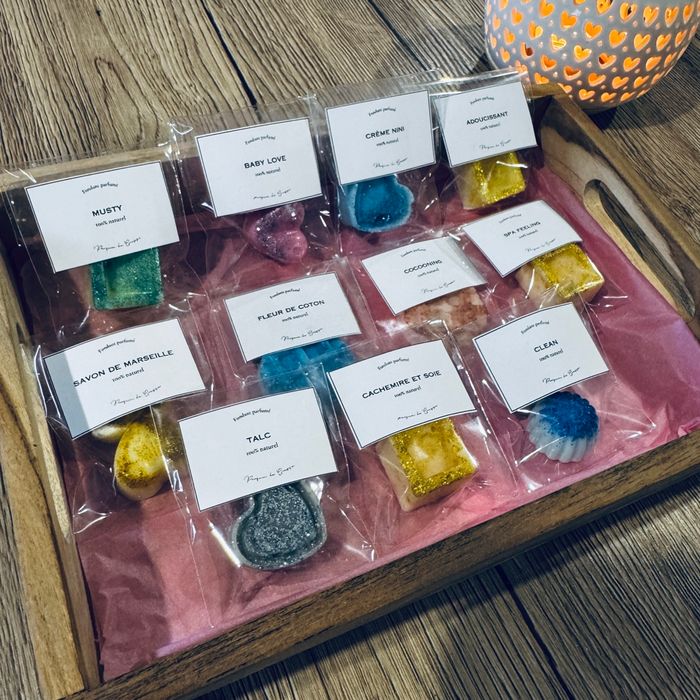 🩵 Coffret “Douceur & Propreté” – 9€ les 11 fondants parfumés 🩵