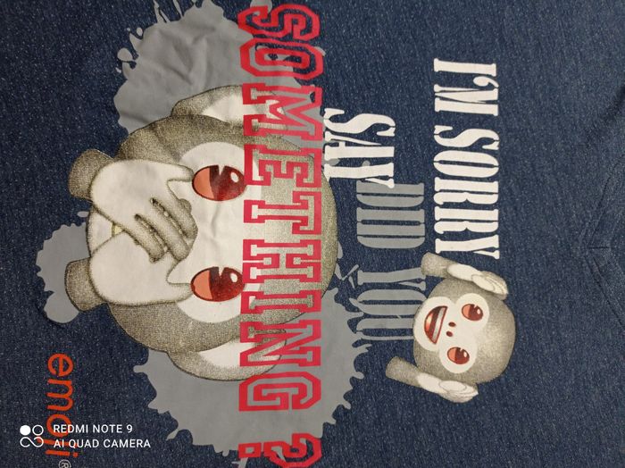 tee shirt bleu de Emoji taille 14 ans réf R96 C3 - photo numéro 4