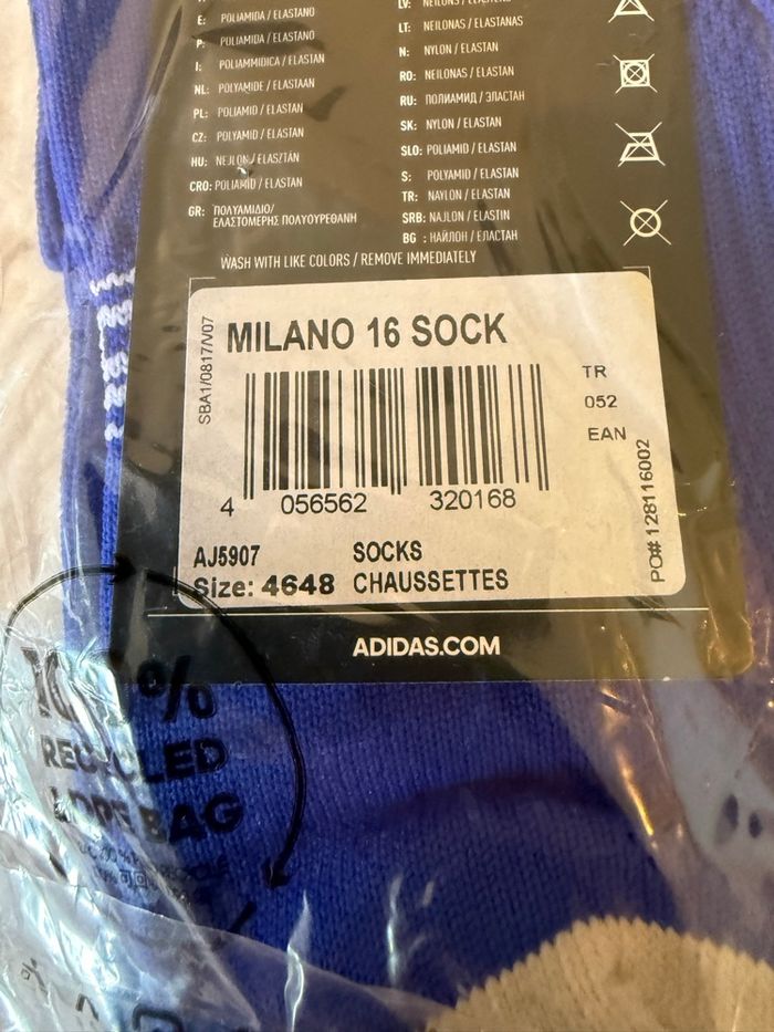 Chaussette haute de sport foot Adidas neuf 46/48 - photo numéro 3