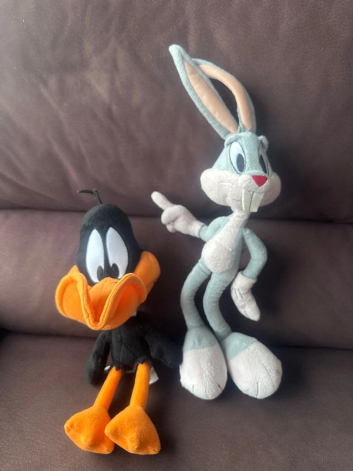 🦆 Lot n’2 de 2 peluches Looney Tunes 🐰