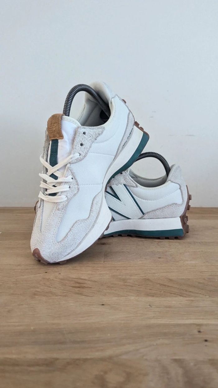 New balance 327 blanc vert - photo numéro 4