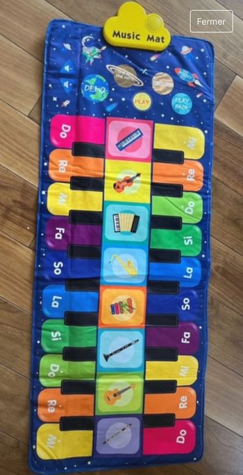 Tapis piano musical
