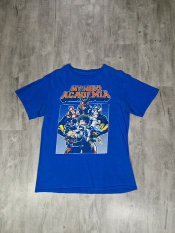 T shirt Imprimé Licence My Hero Academia Bleu Taille M Homme