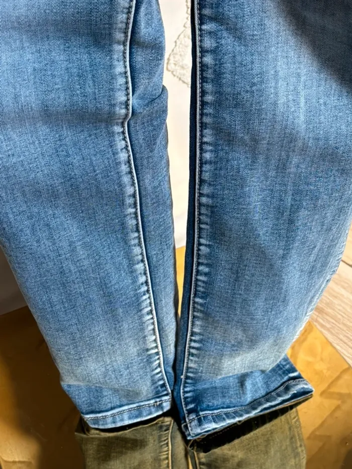 Combinaison en jean vintage années 2000 – Softy Denim – effet corset – coupe droite taille M - photo numéro 12