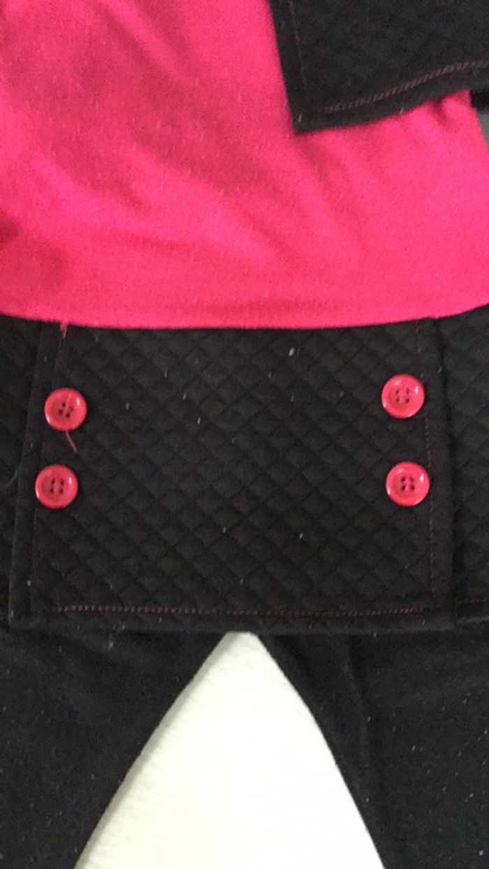 Ensemble noir rose 18m 4 pièces - photo numéro 4