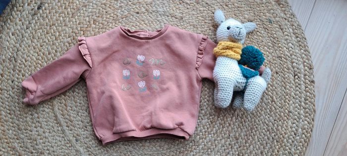Pull vieux rose 18 mois