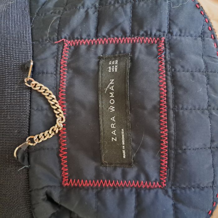 Veste matelassée blouson bleu marine Zara Taille XL - photo numéro 10