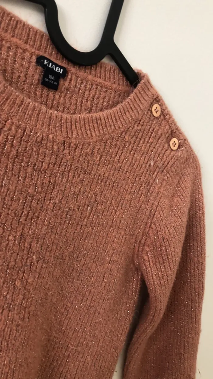 Pull rose à paillette - photo numéro 2