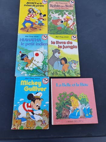 Lot 6 livres Disney