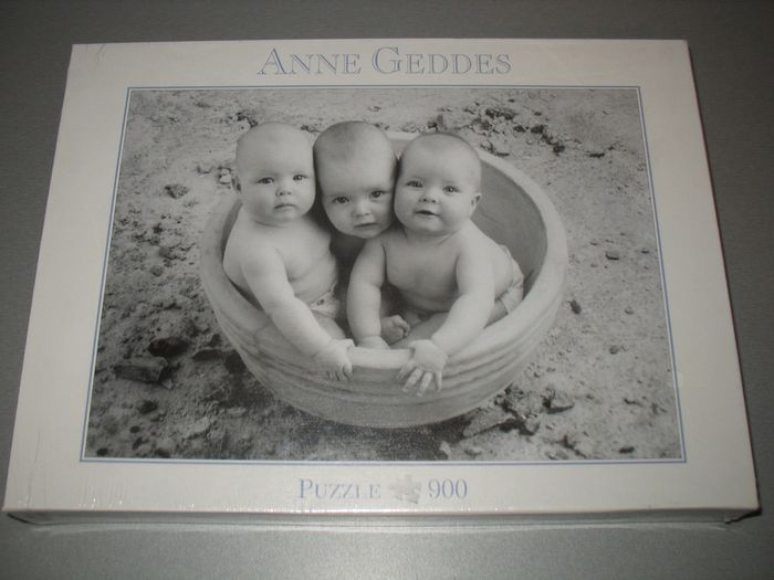 PUZZLE : 3 BÉBÉS DANS UN POT "ANNE GEDDES" - 900 PIÈCES - NEUF - n°07