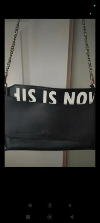 Sac à main noir zara