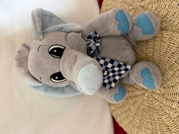 Peluche éléphant 30 cm - éléphant câlin - bleu Flo's Toys