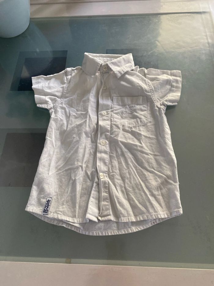 Chemise blanche manche courte