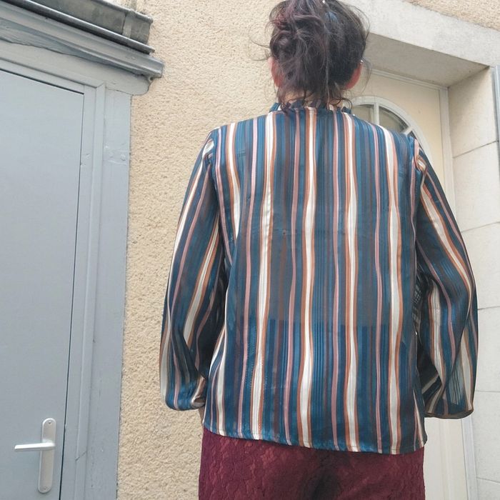 Jolie blouse en voile taille L - photo numéro 4