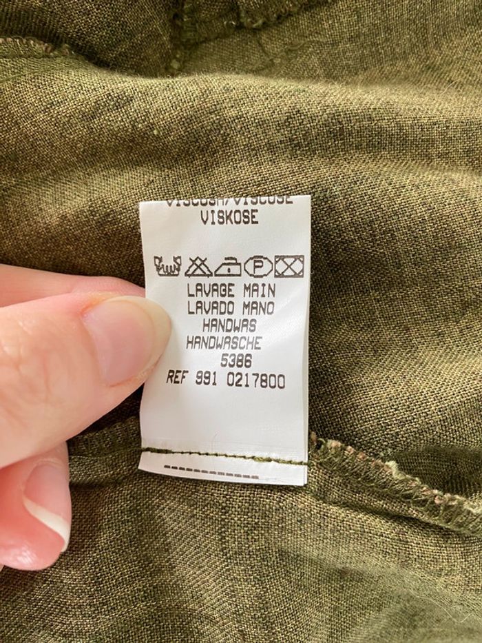 Veste légère kaki lin 1,2,3 - photo numéro 7