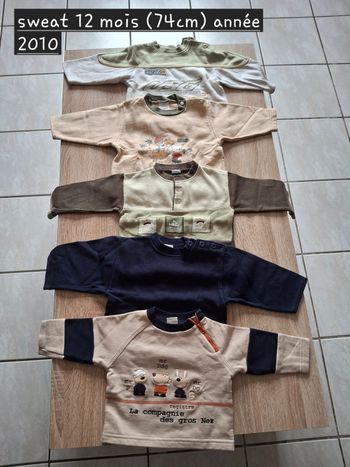 Lot 5 sweats 74cm