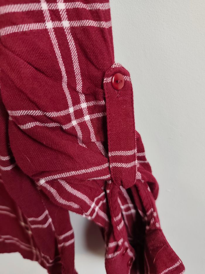 Chemise bordeaux à carreaux – Taille S – Noisy May - photo numéro 5