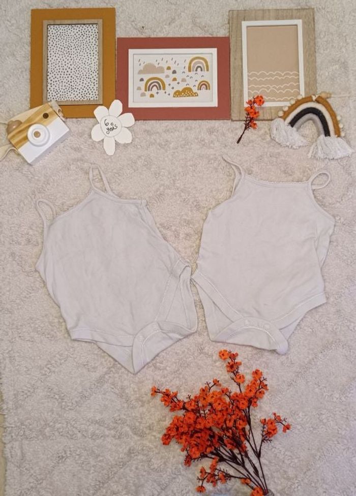 Lot de 2 Body bébé 6 mois 🌸