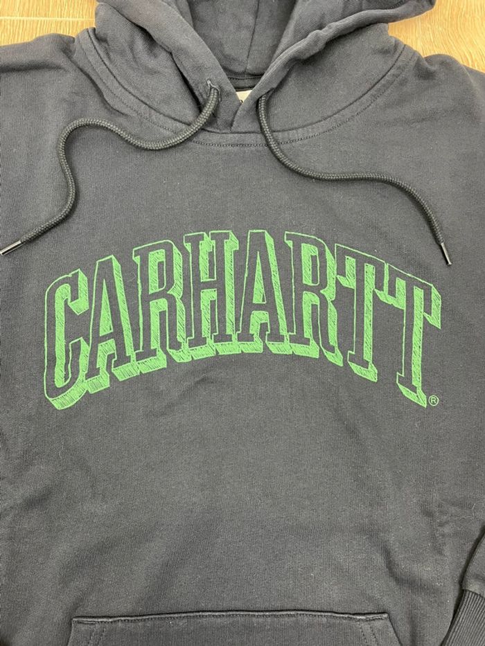Sweat Script Carhartt Neuf Bleu marine - photo numéro 3