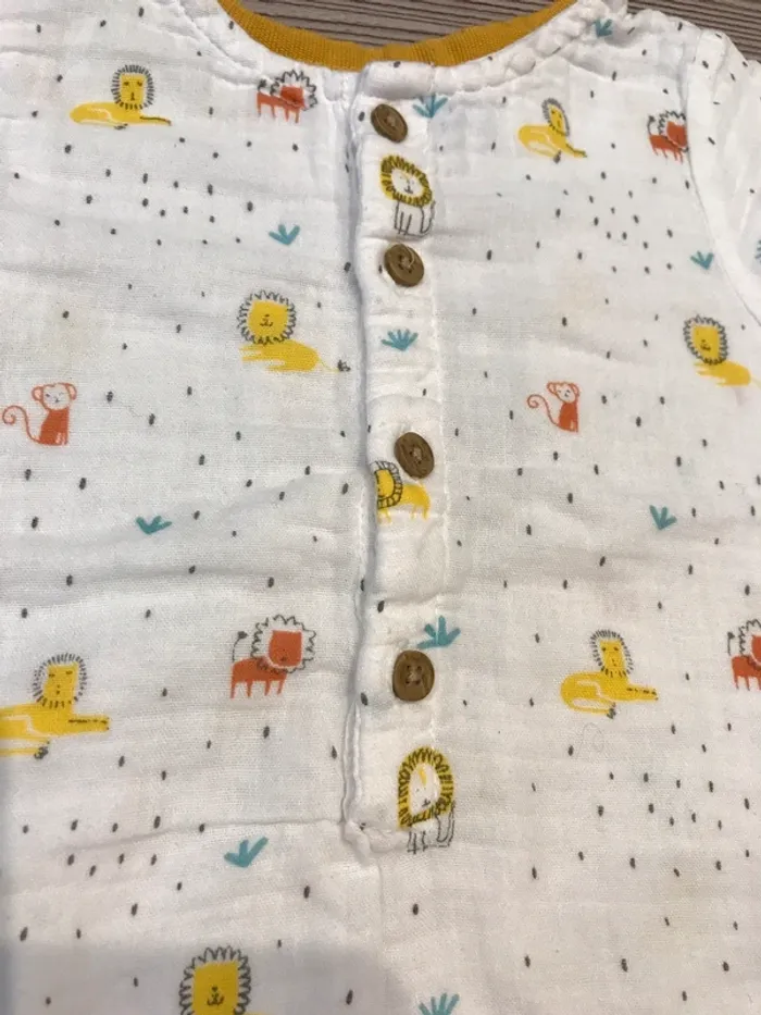 Combinaison courte légère 9 mois Mots d’enfants - photo numéro 2