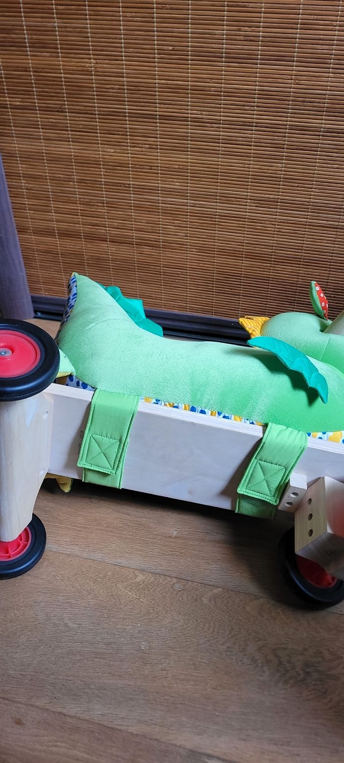 Dragon fuffy trotteur en bois soft wood - photo numéro 4