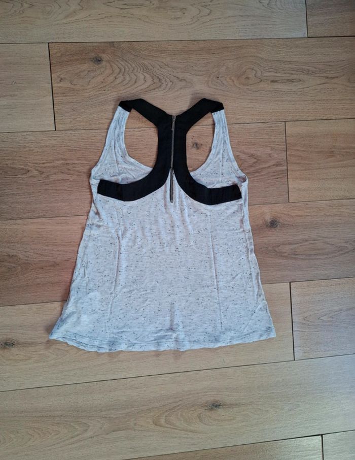 Débardeur bershka gris chiné taille xs - photo numéro 3