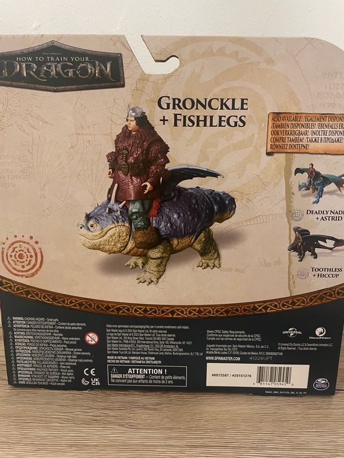 Figurine Dragons – Harold et le dragon Gronckle (DreamWorks) - photo numéro 3