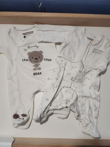 Lot bodies bébé 56 et 54cm