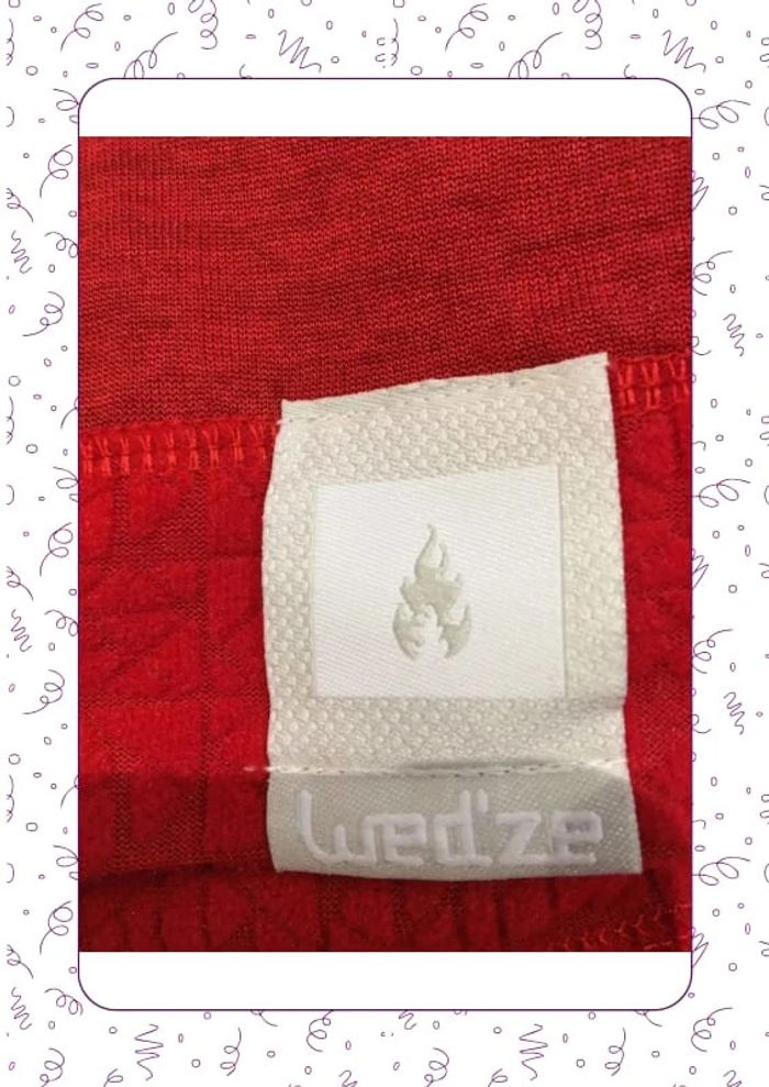 Tee-shirt Col roulé rouge wedze - photo numéro 3