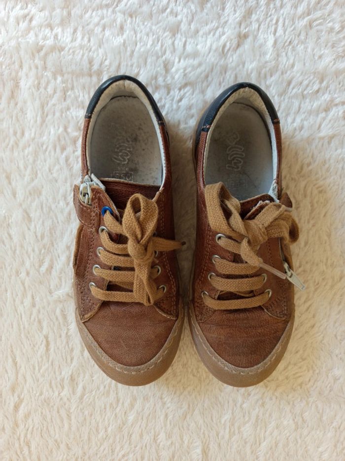 Chaussures à lacets et zip en cuir Bellamy en 31 - photo numéro 6