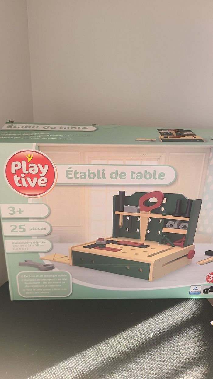Mini établi de table Play Tive Lidl en bois