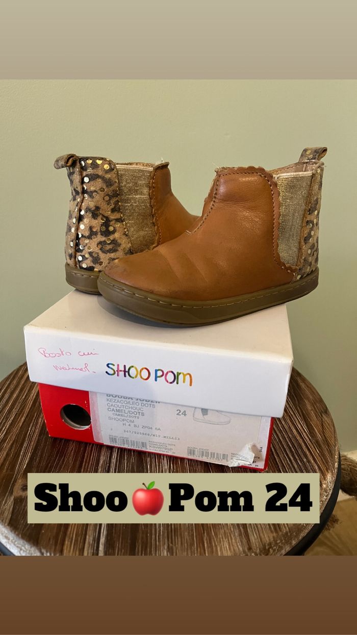 Boots cuir camel 24