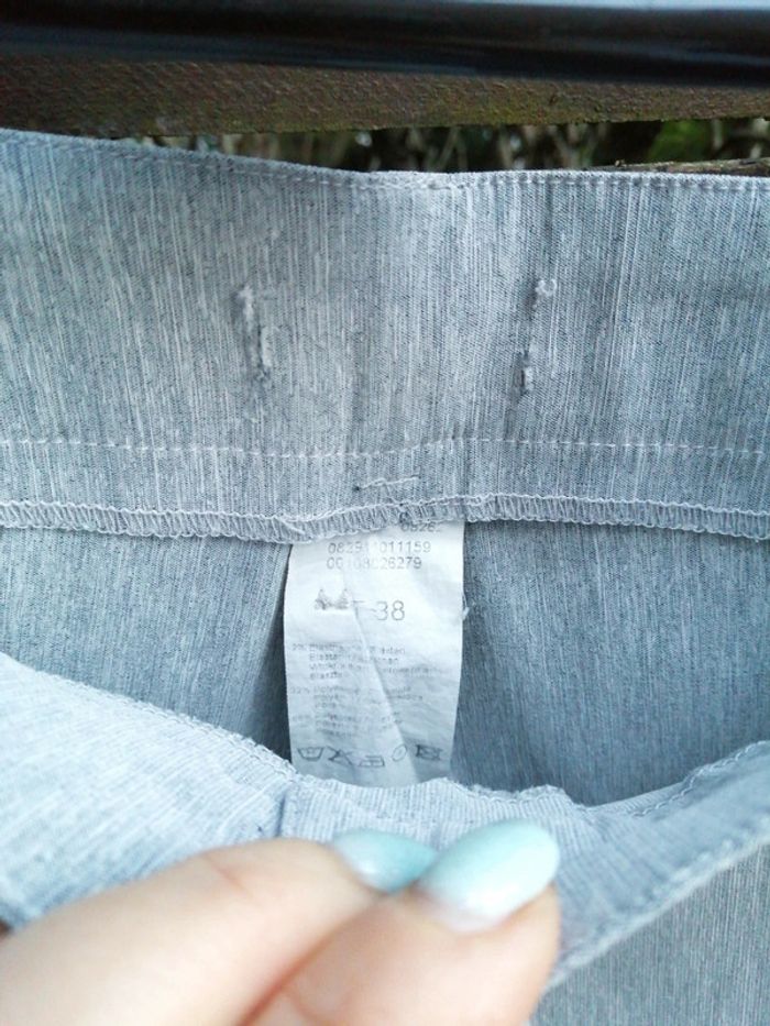 Joli pantalon gris chiné - photo numéro 2