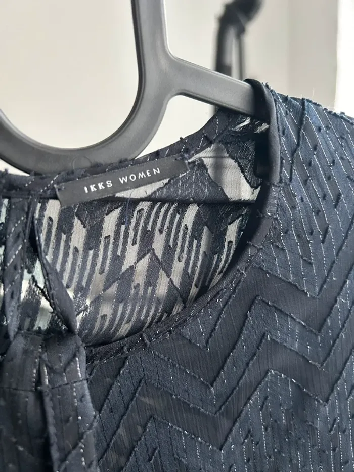 Robe bleu marine lurex IKKS - photo numéro 2