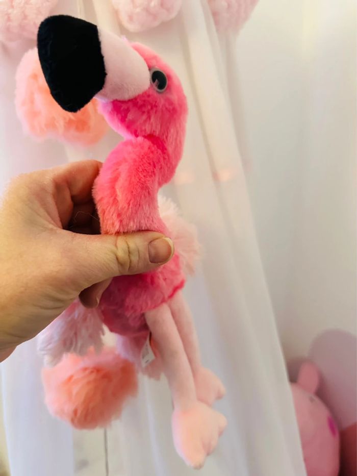 Peluche flamant rose - photo numéro 7