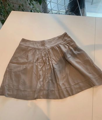 Jupe beige camaïeu taille 38