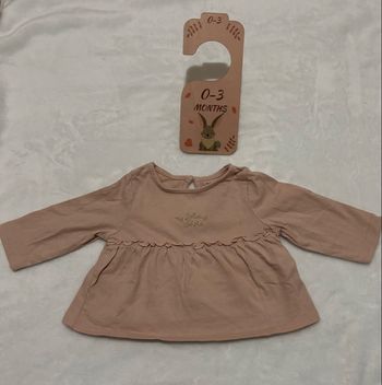 Haut manches longue rose bébé