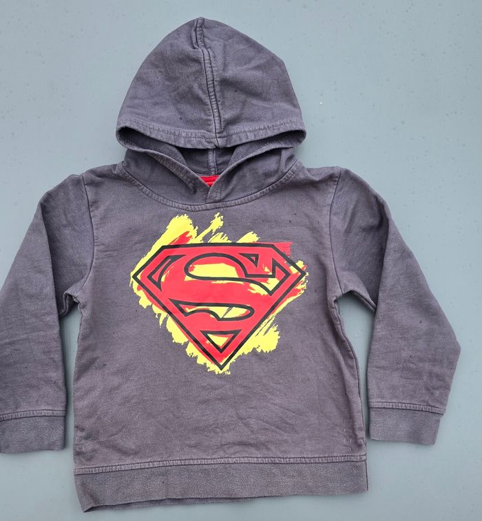 Pull sweat à capuche 5-6 ans garcon Superman