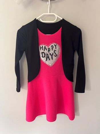 Robe rose avec cache épaule 