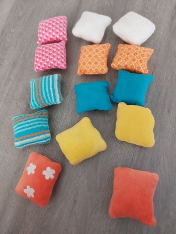 Coussin différente texture