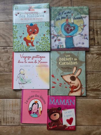Lot de 6 livres Maman / amour/ bisous