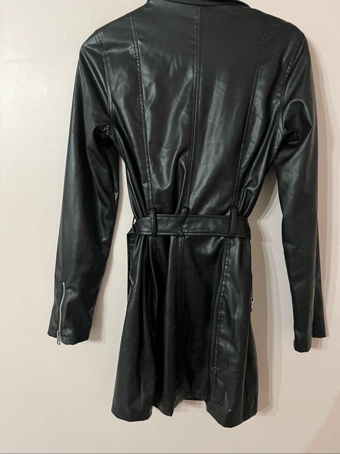 Veste simili cuir noir - photo numéro 4
