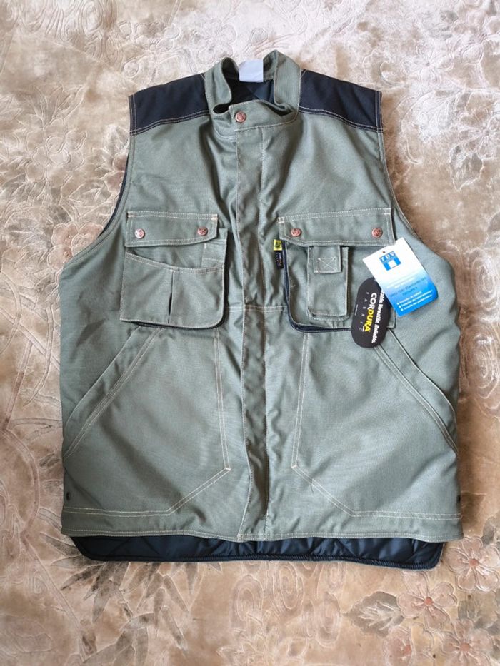 Veste sans manche matelassée utilitaire le cedre by STK – Taille 5 – Neuve