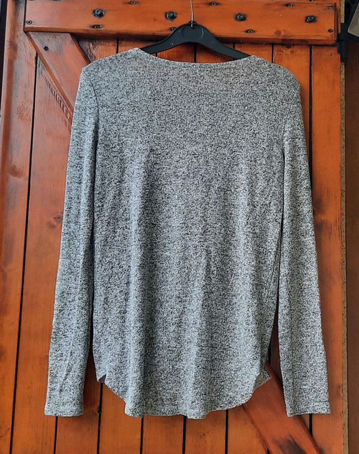 Pull gris Bershka, femme, taille S/36 - photo numéro 2