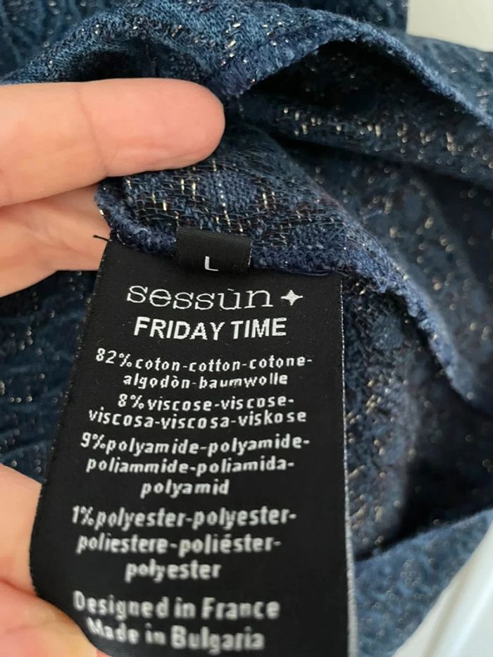 Robe sessun Friday time bleu marine taille L - photo numéro 5