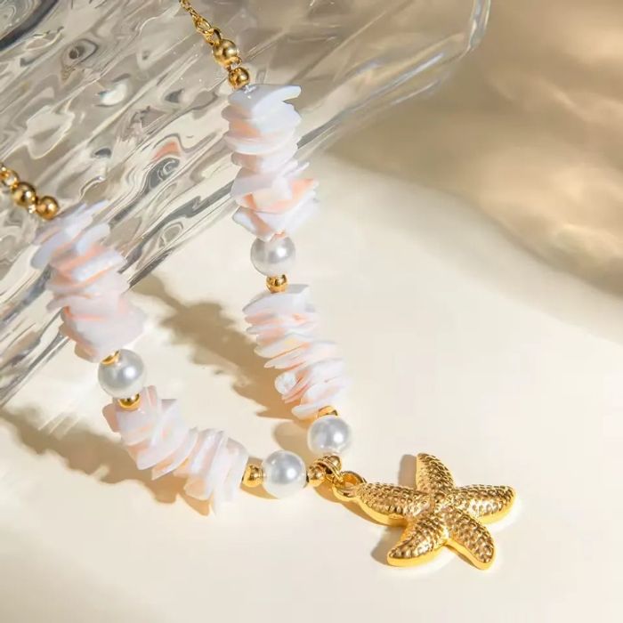 Collier étoile  rose ✅