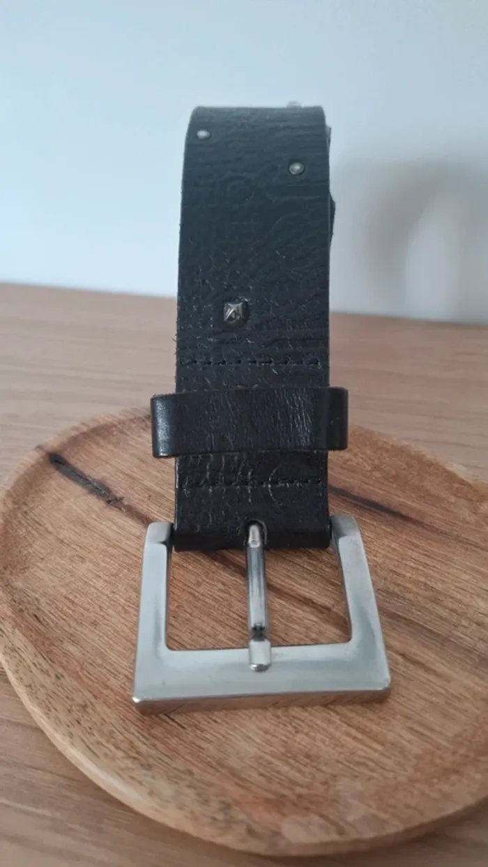 Ceinture Liu jo en cuir véritable - noir - Luxe made in Italy
