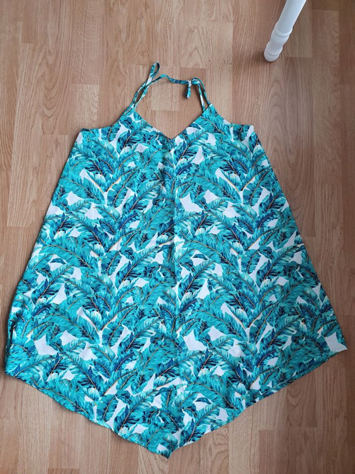 Robe de plage palmier verte primark