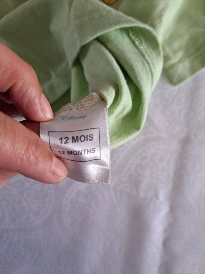 Tee-shirt Winnie l'ourson vert clair 12mois disney - photo numéro 5